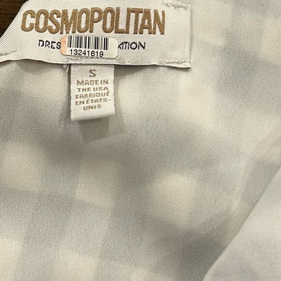 Cosmopolitan X DTO Black White Gingham Freya Midi Dress Size Small - Picture 13 of 13